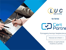 Tablet Screenshot of luc.pl